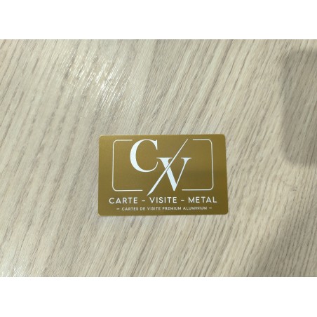 Carte de Visite Métal Or Premium
