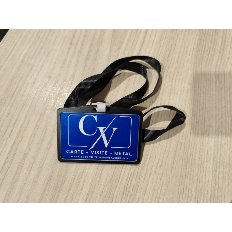 Carte de Visite Métal Unitaire + Tour de coup Alu