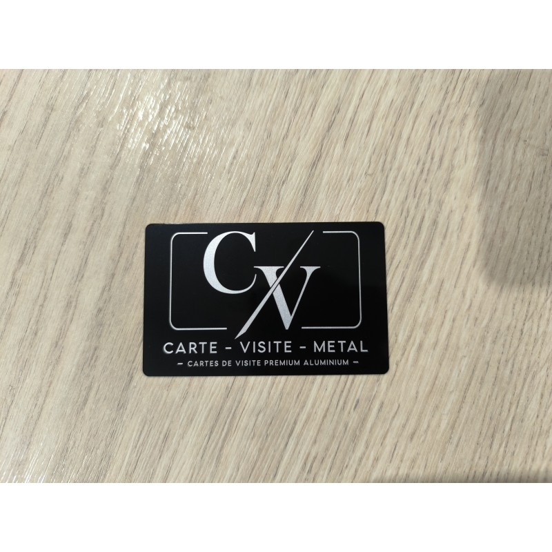 Carte de Visite Métal Noir Premium