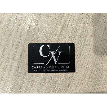 Carte de Visite Métal Noir Premium