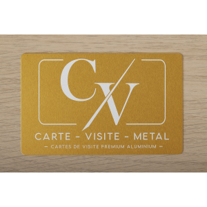 Carte de Visite Métal Or Premium
