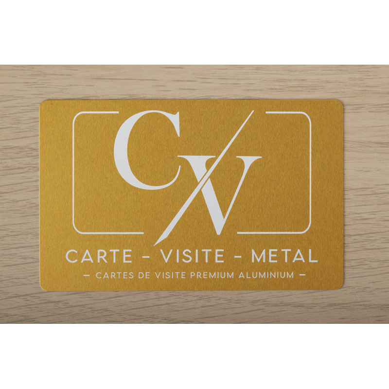 Carte de Visite Métal Or Premium