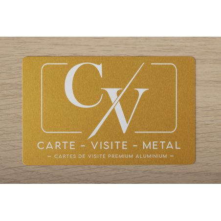 Carte de Visite Métal Or Premium